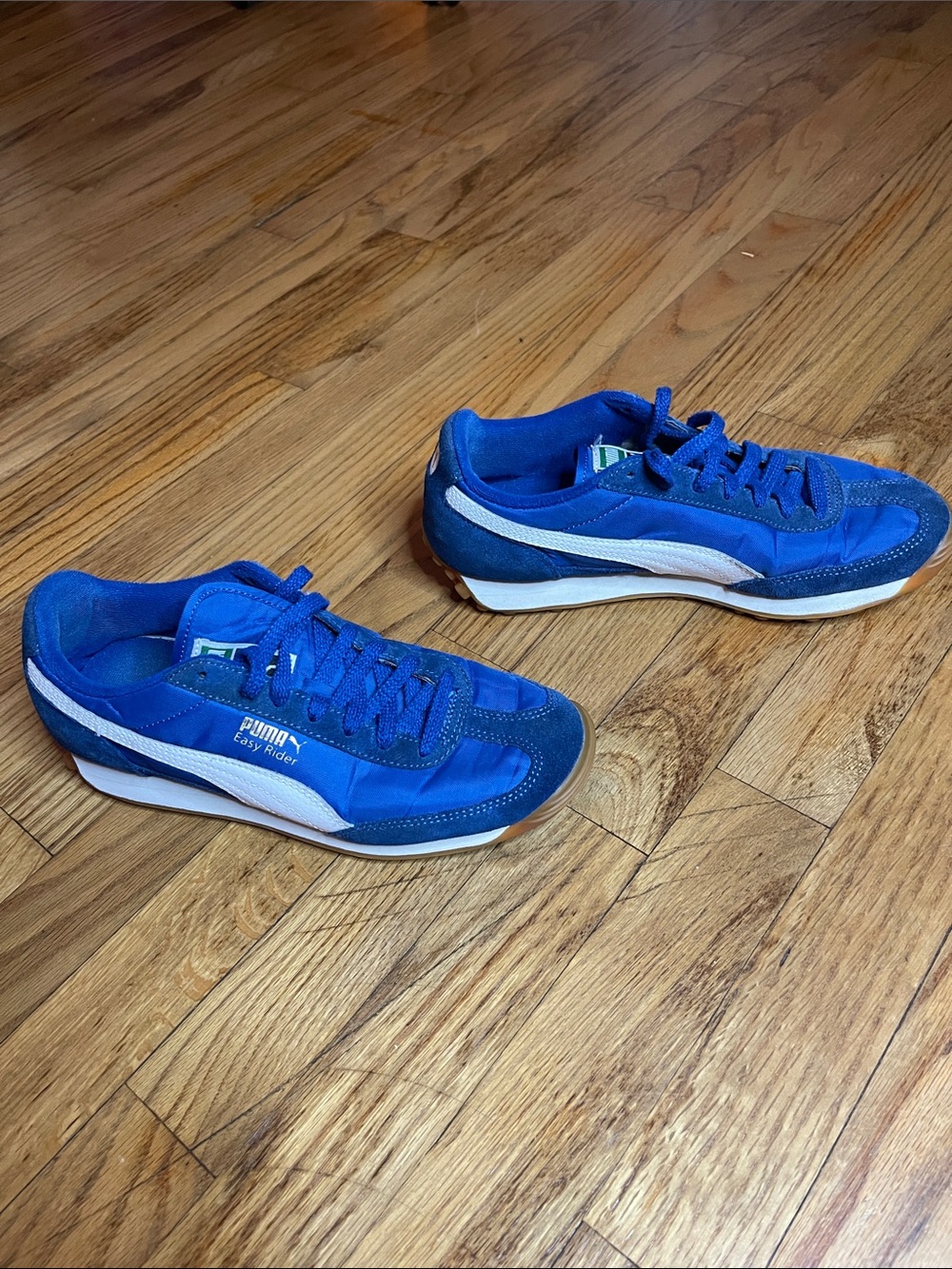 Puma Men’s Royal Blue Suede & Nylon Sneakers - Picture 6 of 6
